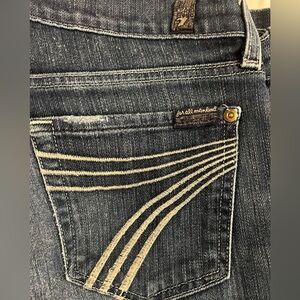 7 For All Mankind Blue Flare Jeans